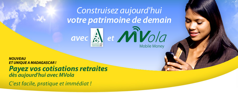 ARO : Paiement de la cotisation retraite complémentaire via MVola - MVola